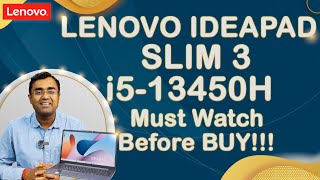 Lenovo Laptop ideaPad slim3 15IRU8 Intel Core i5-13420H 83EM0023IN Latest 2024 with ADP Review Hindi