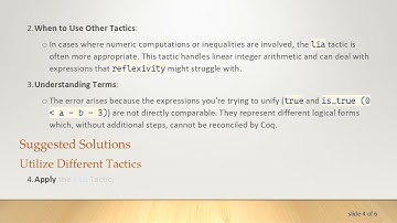 Understanding Coq Errors: Unable to unify "true" with "is_true (0   a - b - 3)"