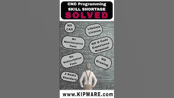 Kipware Conversational Is Solving The CNC Programming Skills Shortage Requiring NO CAD & NO DRAWING