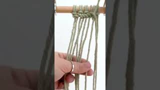 The horizontal macrame braid- day 15 of 31 days of macrame #shorts