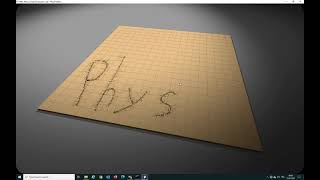 PhysX runtime destruction "decals"