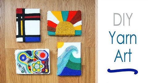 DIY YARN ART | Make Your Own Fun Mini Canvases with Yarn or String | Fun Craft Idea