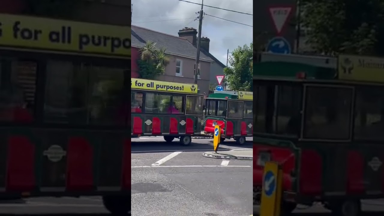 Train through the road at Clonakilty 