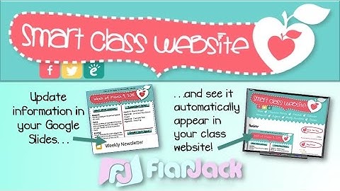 Smart Class Website - How to Embed Google Slides & Calendar in your Website