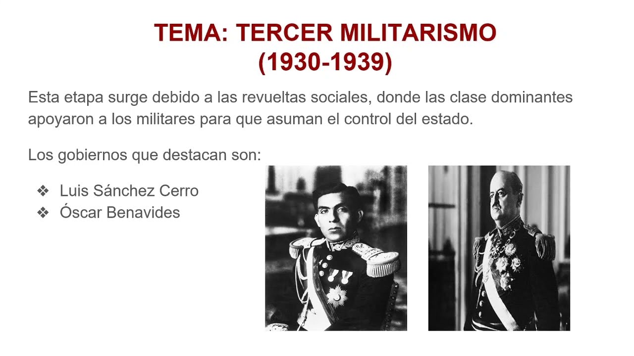 TERCER MILITARISMO