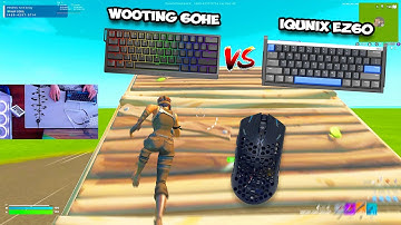 Iqunix EZ60 vs Wooting 60HE ASMR😴Chill Fortnite Gameplay😍Keyboard & Mouse Sounds