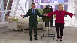 Joan Rivers Flowy Blouse With Trumpet Sleeve Detail On Qvc