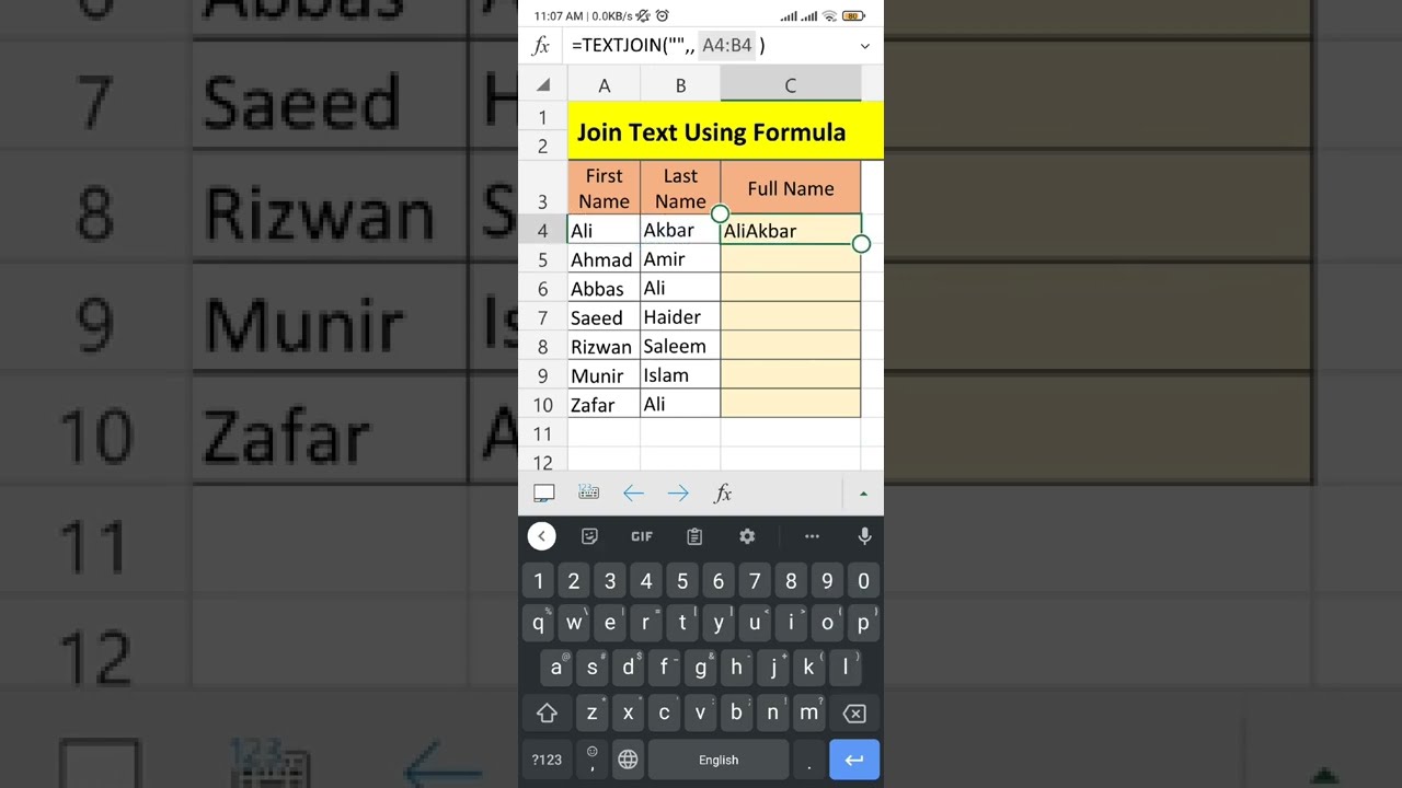 How To Join Text In Excel shorts YouTube How To Join Text In Excel shorts YouTube