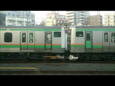 宇都宮線・湘南新宿ライン並走　赤羽～浦和