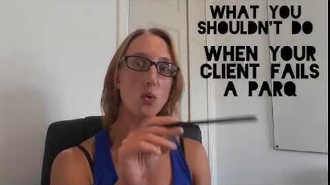 What you shouldnt do when a client fails a PARQ!