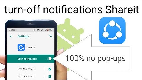 how to turn off push notifications in shareit || turn off all notifications on shareit