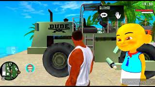 Upin Ipin Main Mobil Mobilan Truk Excavator Dude - GTA SA Lite