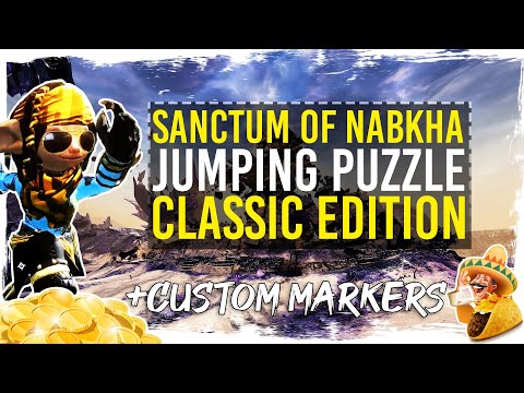 Guild Wars 2 Path of Fire - Sanctum of Nabkha Portal Puzzle + Shortcut and Custom TacO Markers