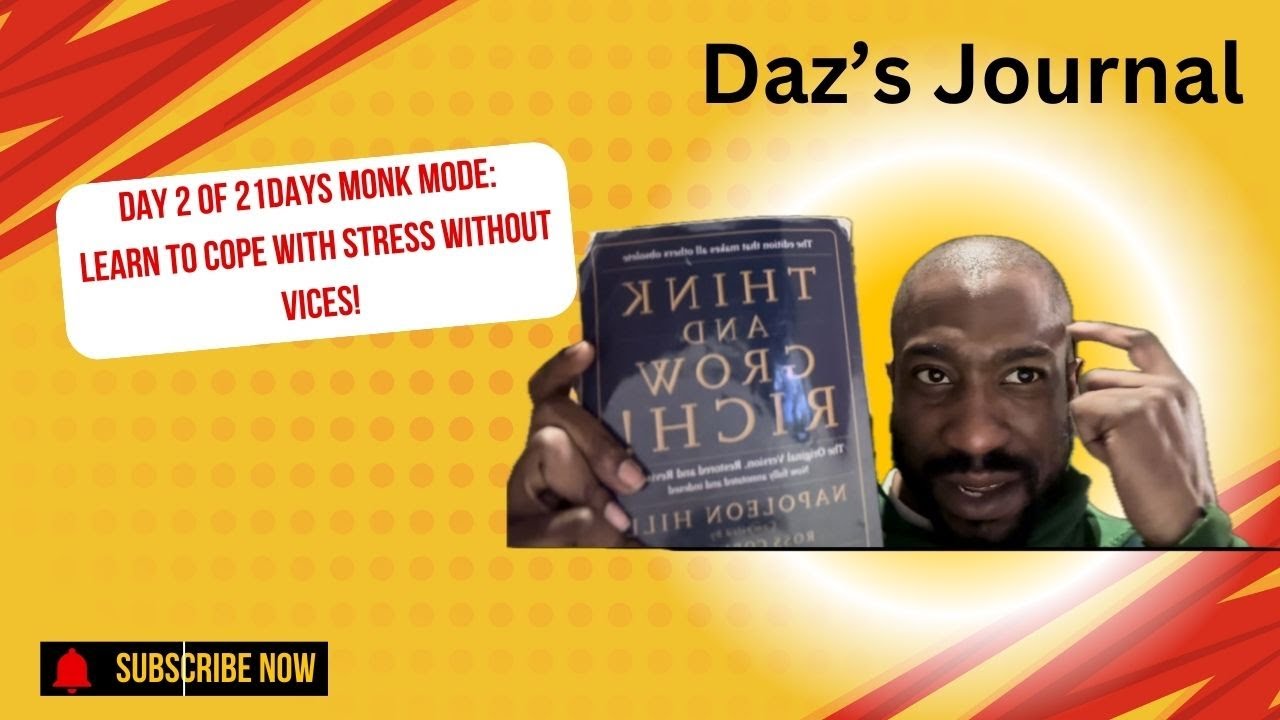 Day 2 OF 21DAYS MONK MODE : LEARN TO COPE WITH YOUR FEELINGS WITHOUT VICES