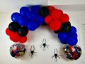 Decoración con globos spiderman🎈Decoration Balloons spiderman