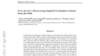 EvalAgent: Discovering Implicit Evaluation Criteria from the Web