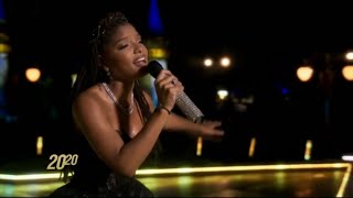 HALLE BAILEY - “CAN YOU FEEL THE LOVE TONIGHT” @Disney World 50th celebration VOCALS 💕w/ Subtitles