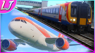 LIVE! | Going to (London to Edinburgh) by - Train & Plane [Class 444/Airbus A319]