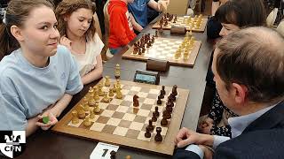 WFM Fatality & Pinkamena vs E. Mikheeva & P. Slavinsky. Chess Fight Night. CFN. Blitz