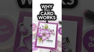 Why This Card Works No. 01 #cardcreations #carddesign #diy
