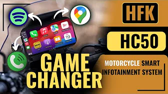 BEST Motorcycle GPS (Dashcam, Carplay & Android auto, TPMS)