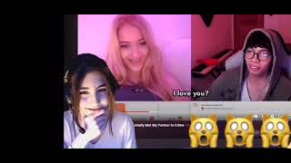 Nana reacting to Bryle's Ome video #nana #bryle #omegle #ometv #shortvideo