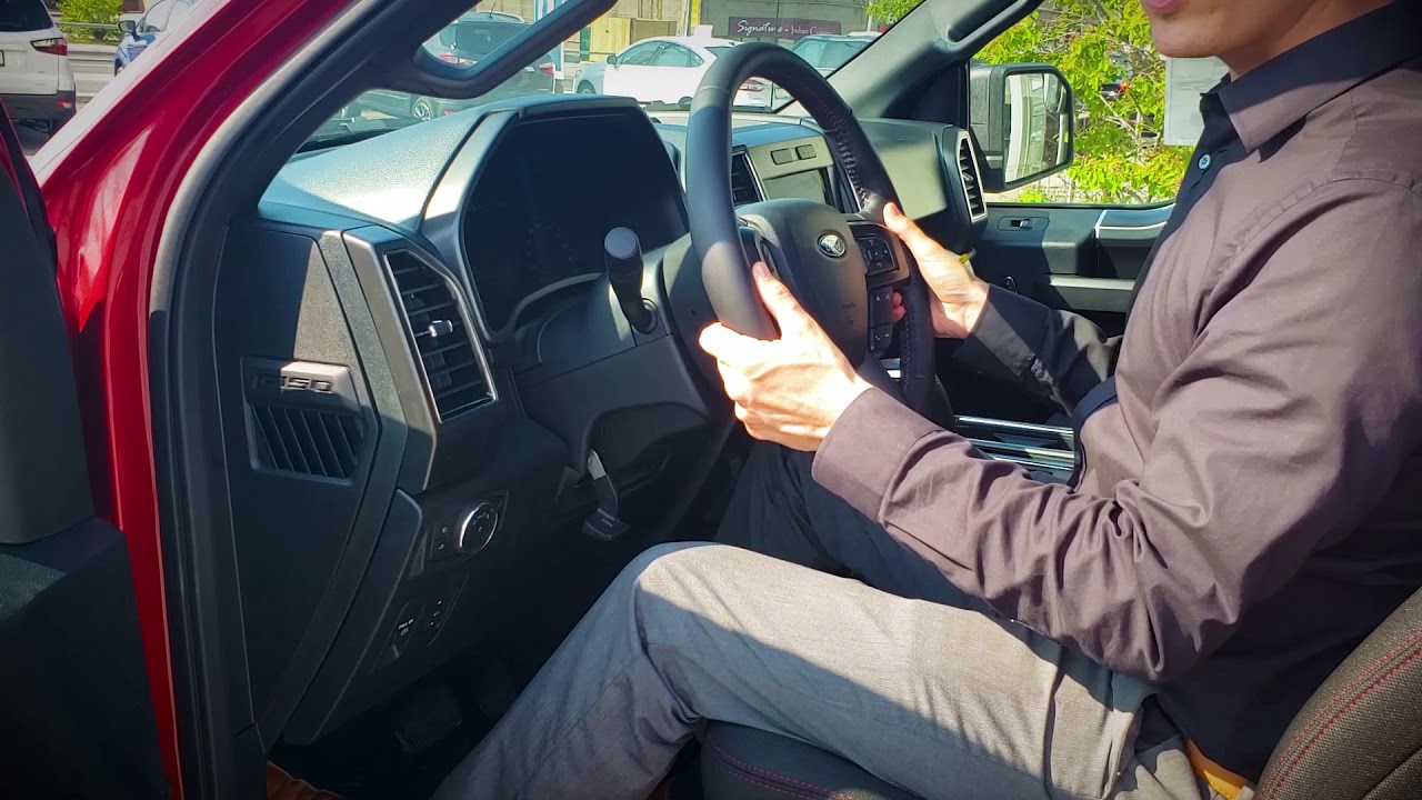 How to Adjust the Steering Wheel on the 2020 Ford F150 | Features of