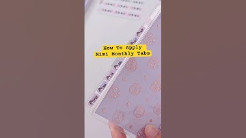 How to Apply Planner Tabs Perfectly ✨ | Mimi Monthly Tabs Tutorial