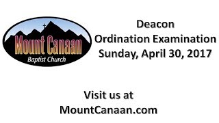 MCBC Deacon Ordination Examination