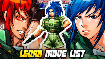 LEONA HEIDERN MOVE LIST - The King of Fighters 2002 Unlimited Match (KOF2002)
