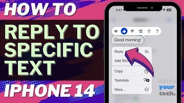 How to Reply to Specific Text on iPhone 14