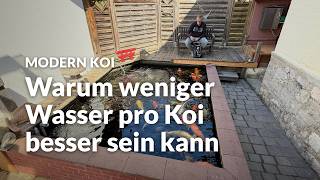 Alfreds 18.000l Koiteich: ziemlich nah an perfekt | Modern Koi Blog #8253