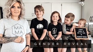 GENDER REVEAL, BABY #5 | 3 Boys, 1 Girl, aaaand