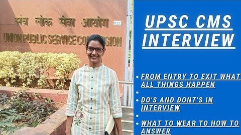 How to crack UPSC CMS Interview, question ask || Dr Deeksha Agarwal ||#upsccms #cms