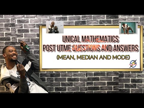 UNICAL Post UTME | Statistics Questions