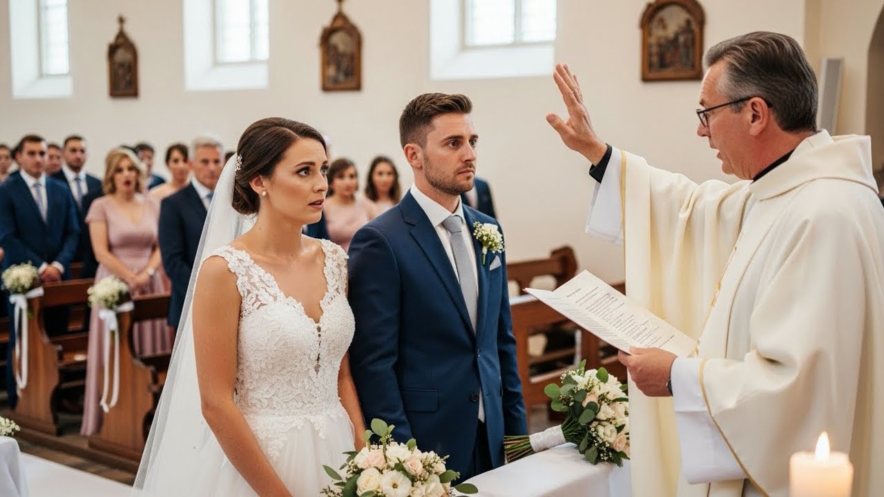 Tijekom mog vjenčanja, svećenik je primijetio nešto čudno na meni i zaustavio ceremoniju…