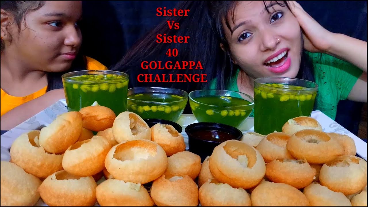 40 Golgappa Eating Challenge || Sister Vs Sister Edition || Trending Golappa competition Vlog ||