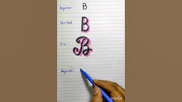 How to draw b in 3d easily #shortsfeed #viral #shorts