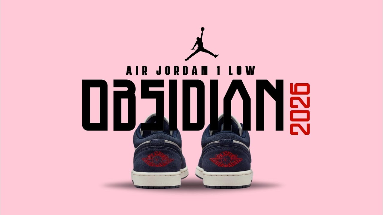 スニーカー air jordan1  obsidian 26 The Air Jordan 1 Low OBSIDIAN 2026 Is Finally Here! Full Details