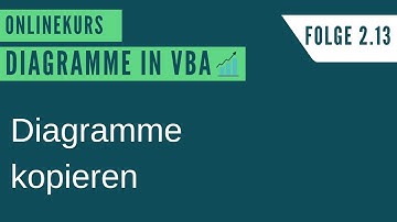 Excel VBA Diagramme Onlinekurs Folge 2.13 - Diagramme kopieren in VBA