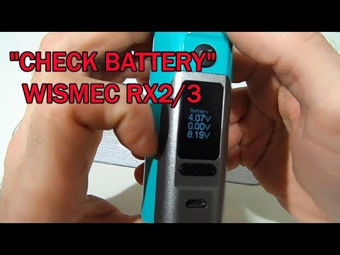 How to fix wismec Rx2/3 check battery problem