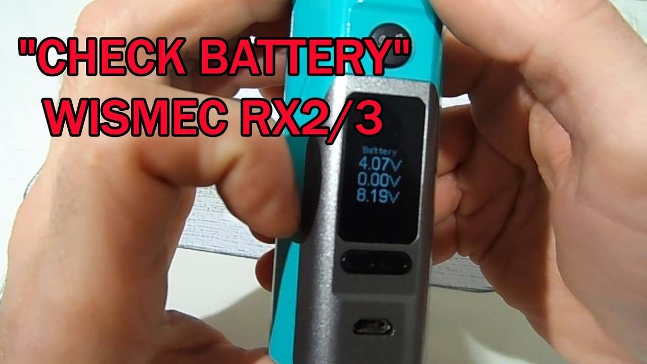WISMEC RX2/3 РЕШЕНИЕ "CHECK BATTERY" разбалансировка РЕМОНТ