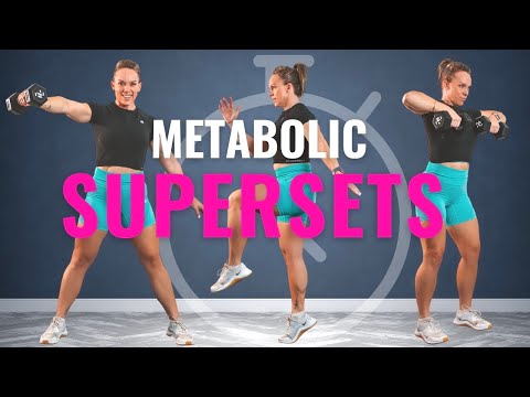 45 Min Dumbbell MetCon | Strength + Cardio Fat Burn Workout — Penny Barnshaw - Garage Fitness Girl