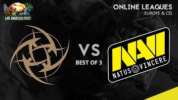 Ninjas in Pyjamas vs Natus Vincere Game 2 | ESL One Los Angeles 2020: EU & CIS