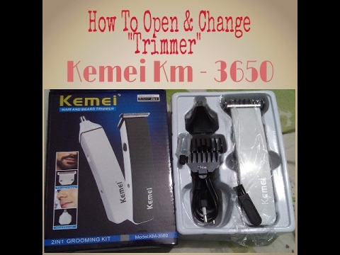 kemei 1407 change head