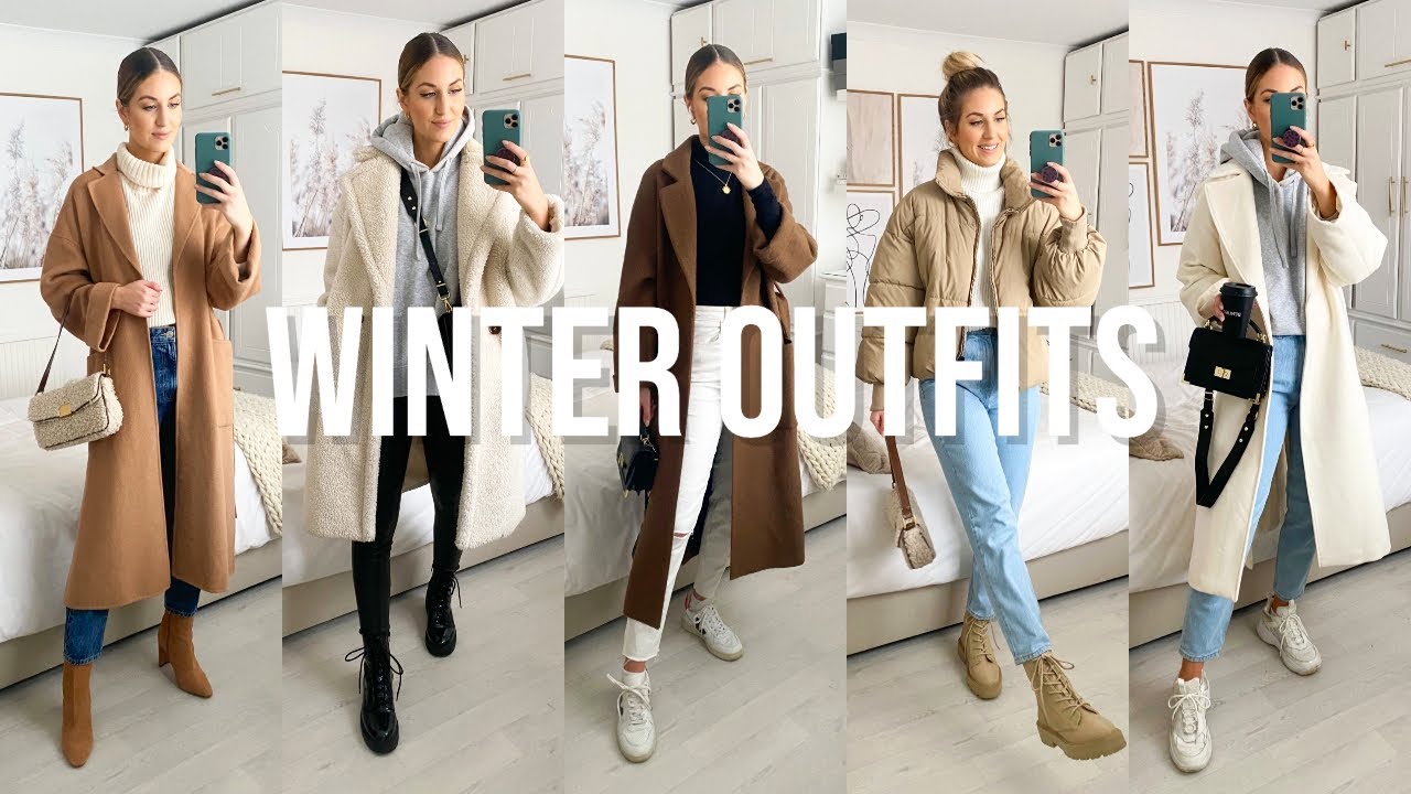 WARM WINTER OUTFIT IDEAS | ZARA, H&M, ASOS - YouTube