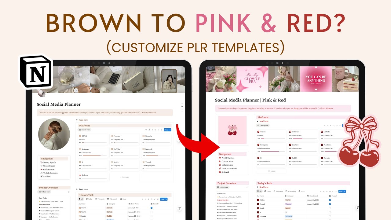 Notion Prd Example How to Customize a PLR Notion Template - YouTube
