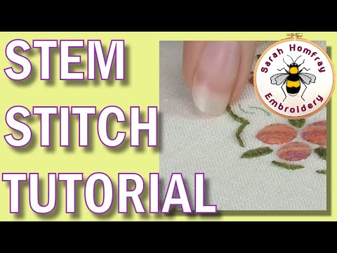 How to do the Split Stitch - Sarah's Hand Embroidery Tutorials