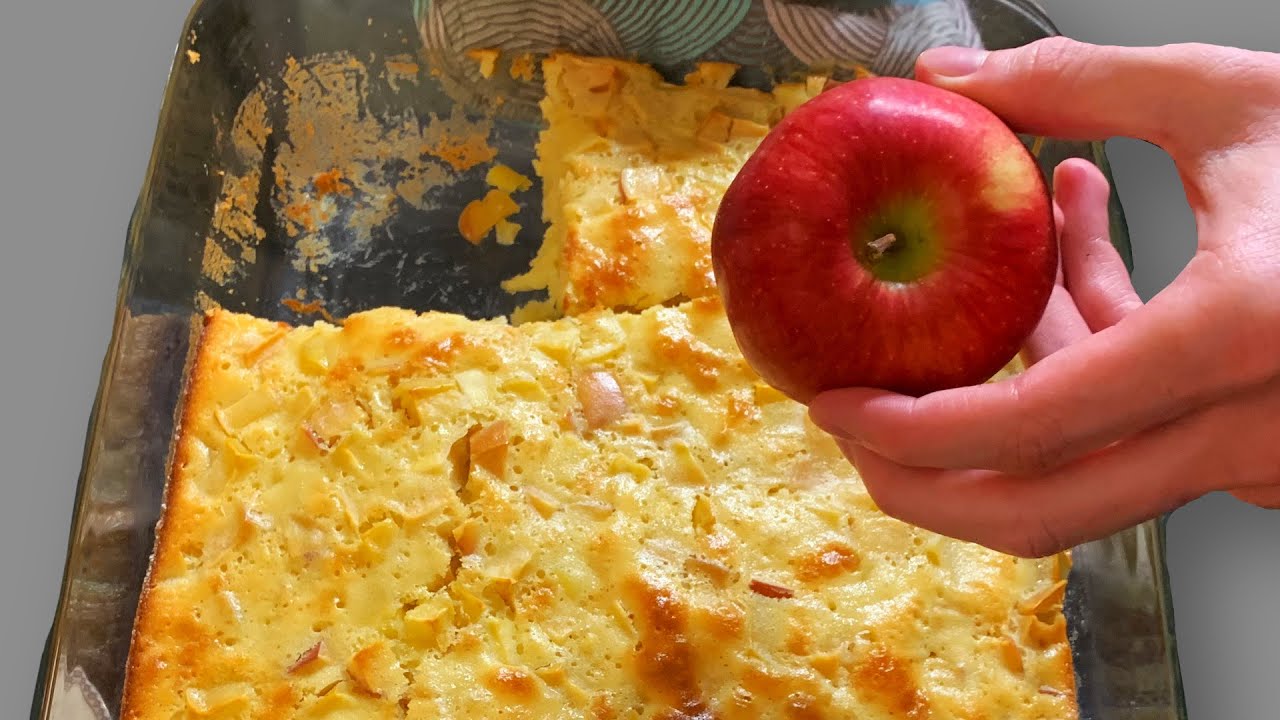 Apple pie, 5 minutes work! Fast, easy and very tasty! how to make apple