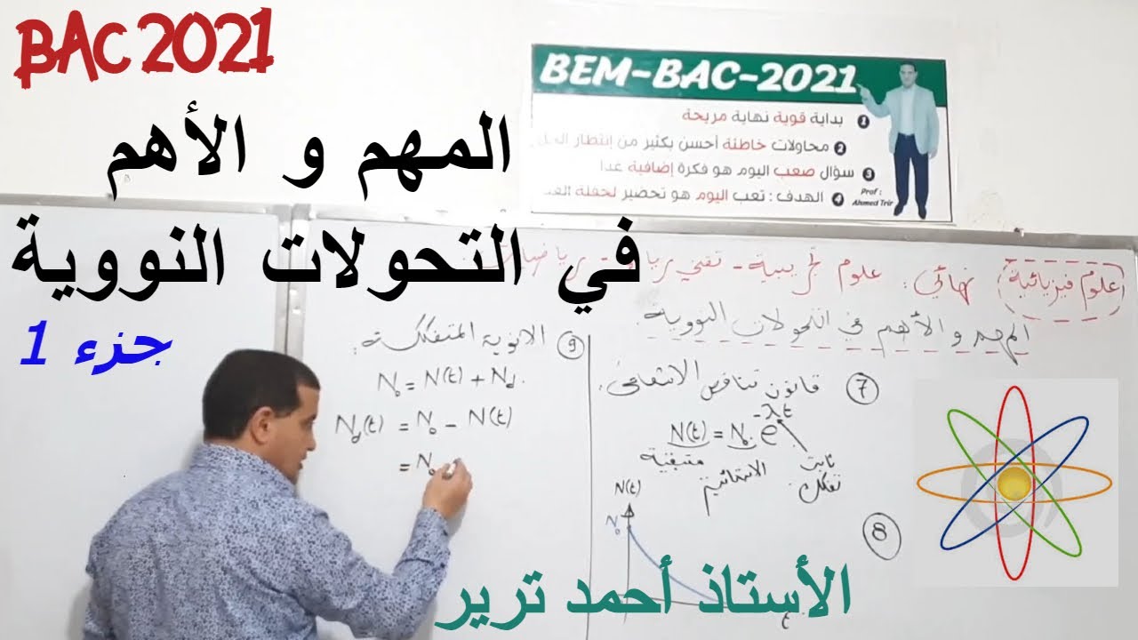 المهم و الأهم في التحولات النووية | النشاط الاشعاعي